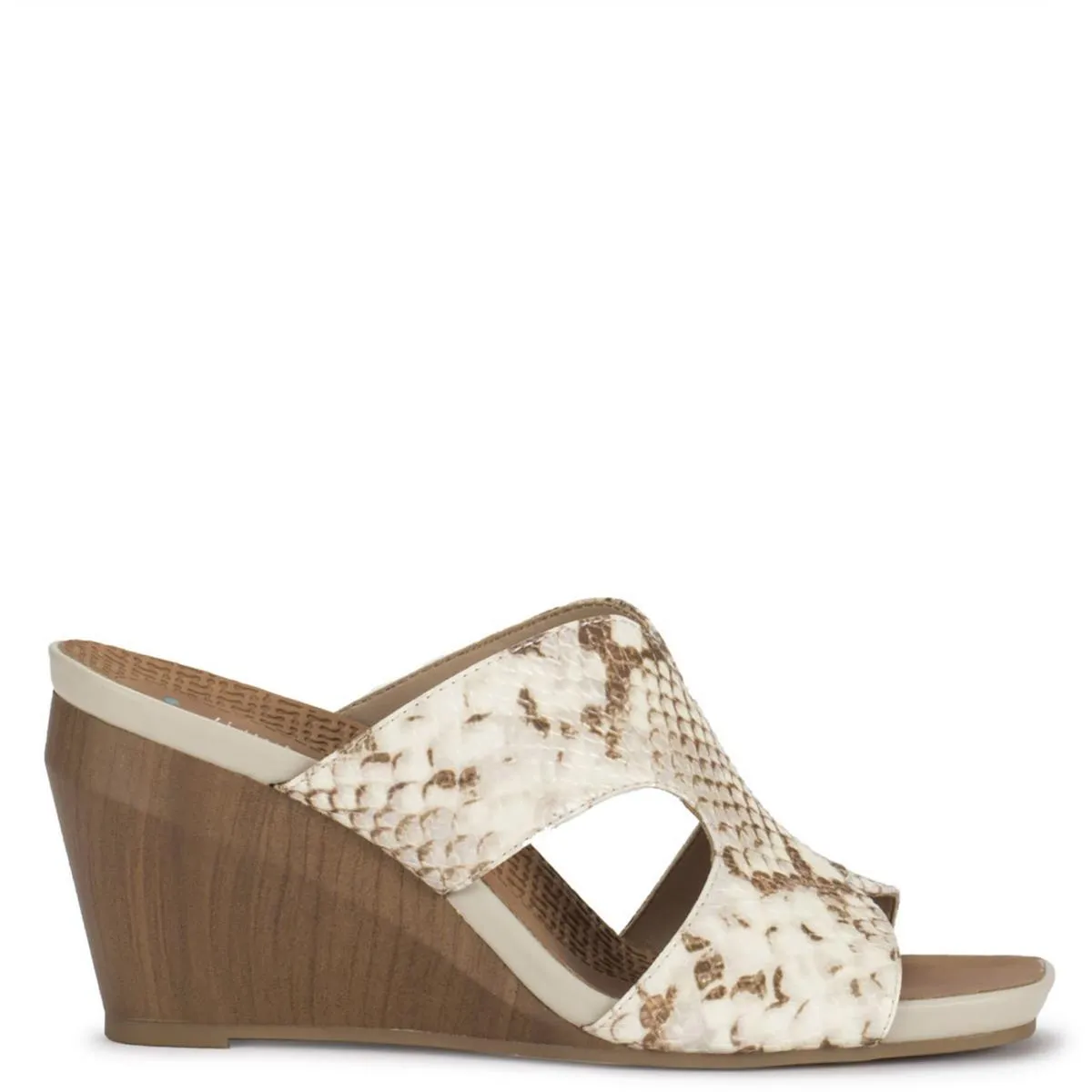 Yinifer Womens Faux Leather Animal Print Wedge Sandals