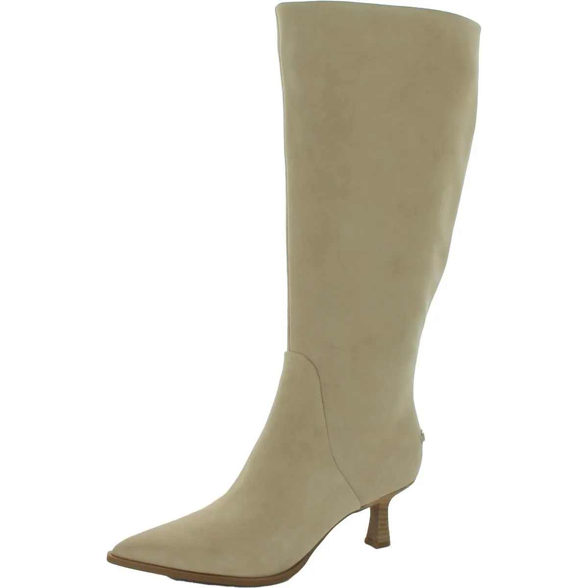 Yulia Womens Suede Wide Calf Knee-High Boots