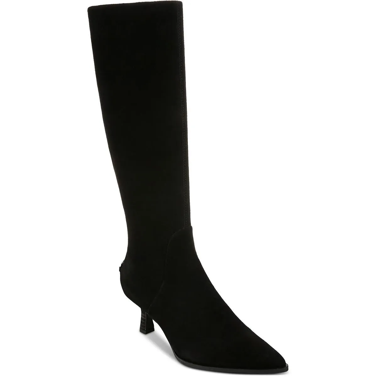 Yulia Womens Suede Wide Calf Knee-High Boots