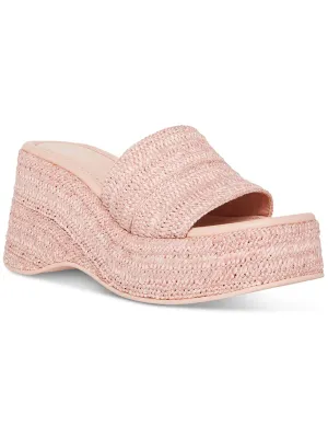 Zahara Womens Peep-Toe Espadrille Slide Sandals