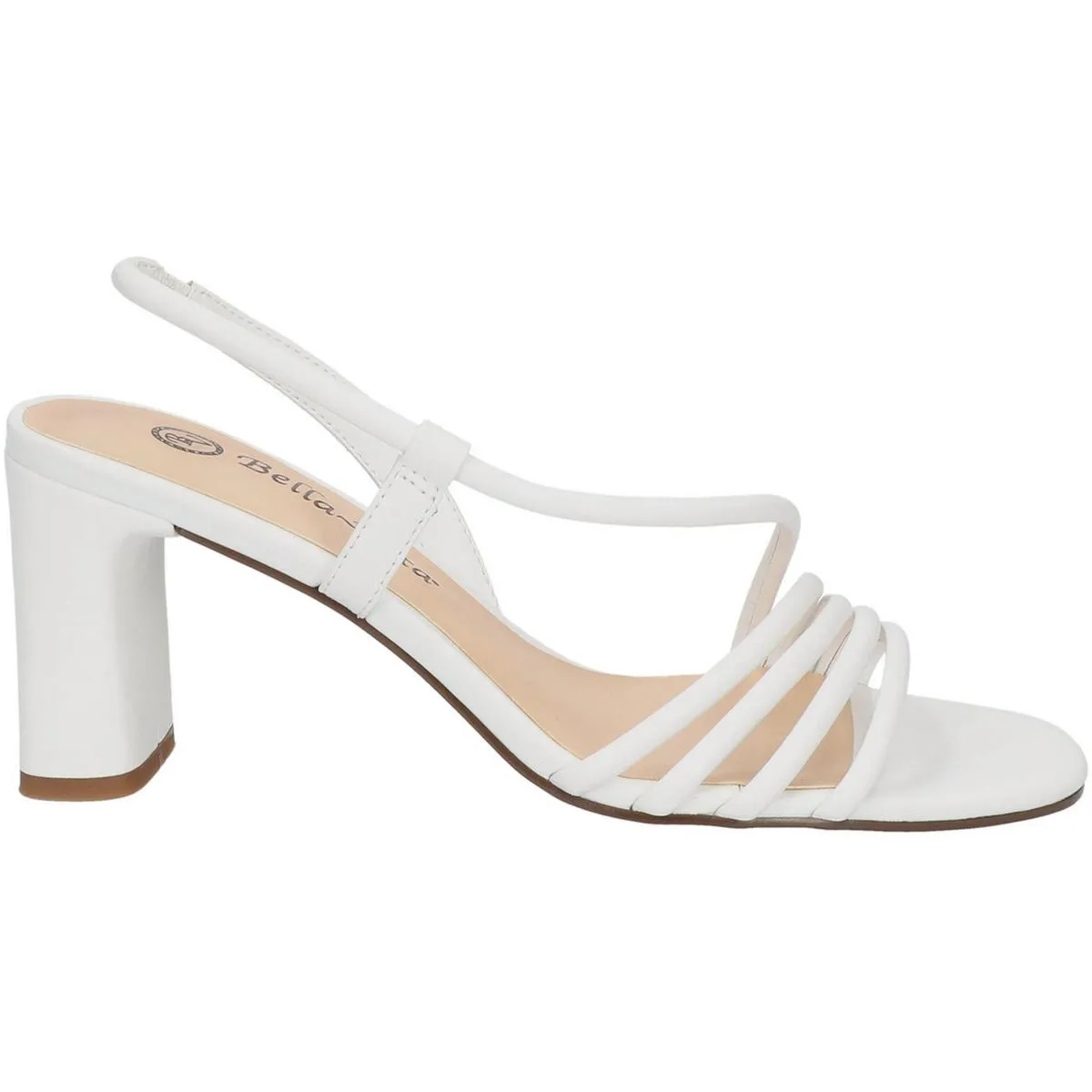 Zariah Womens Leather Ankle Strap Heels