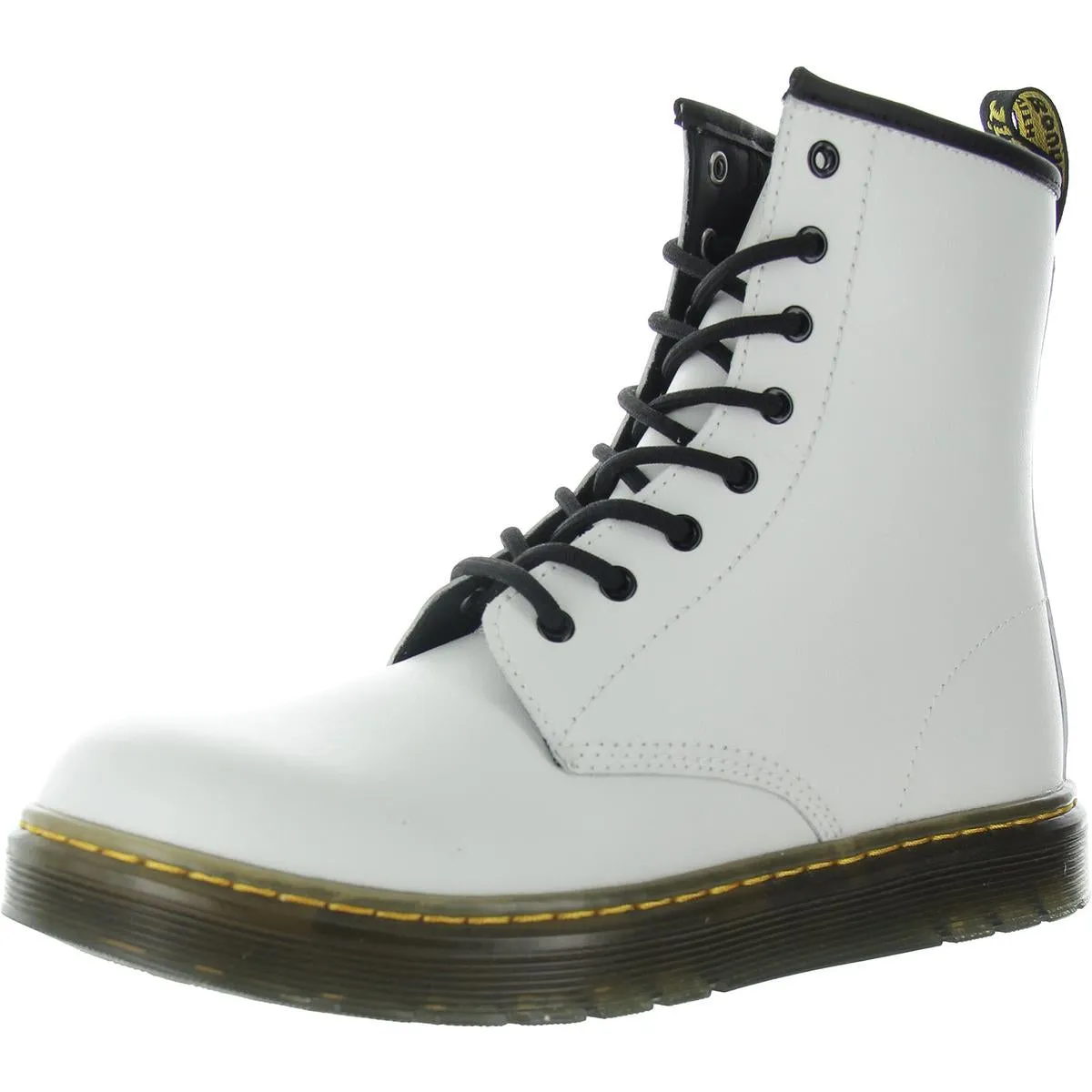 Zavalay Womens Zipper Leather Combat & Lace-Up Boots