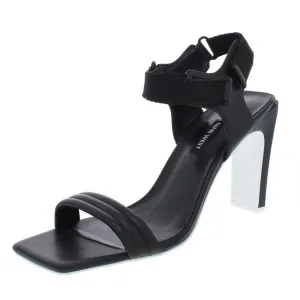 Zebree Womens Leather Open Toe Heels
