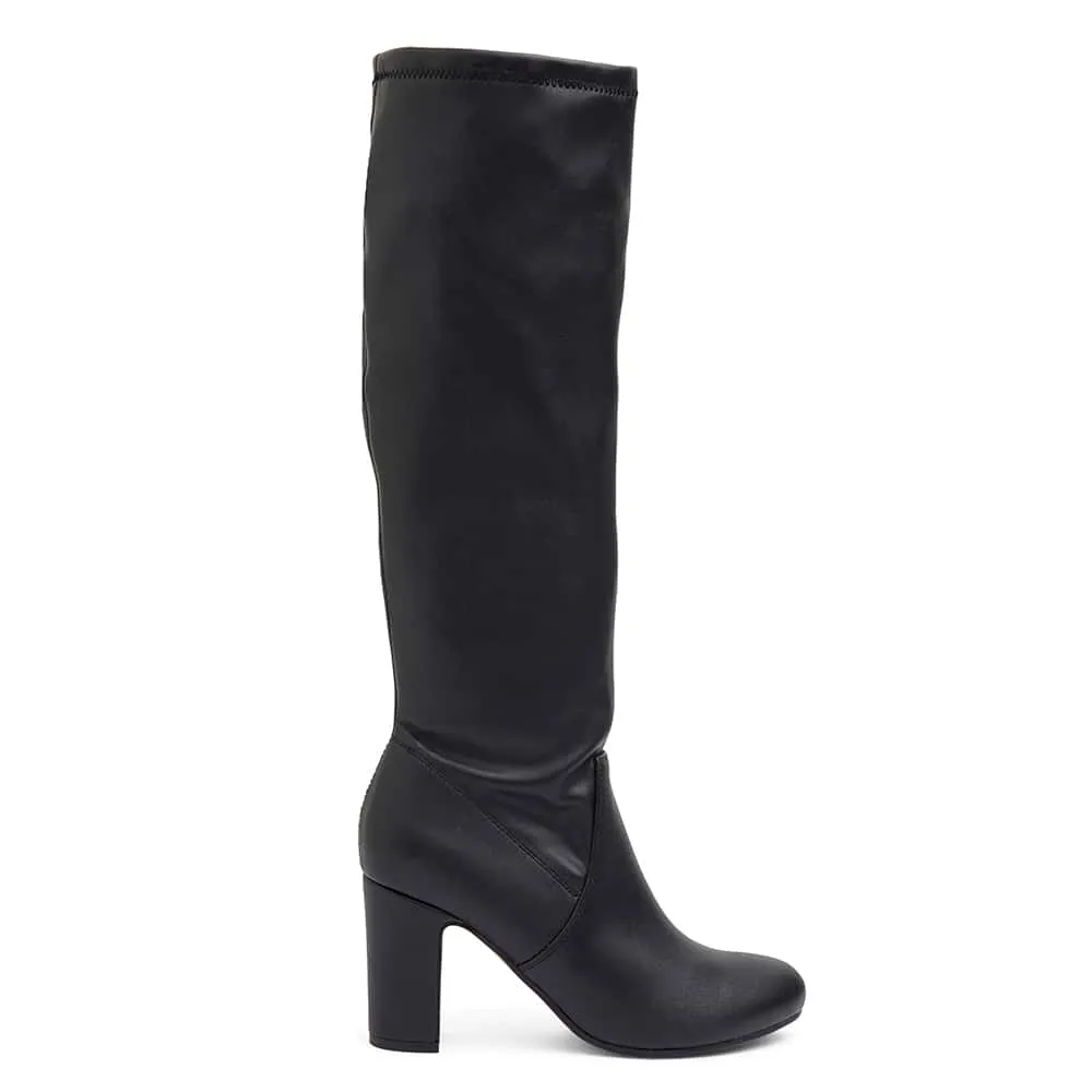 Zeck Boot in Black Smooth