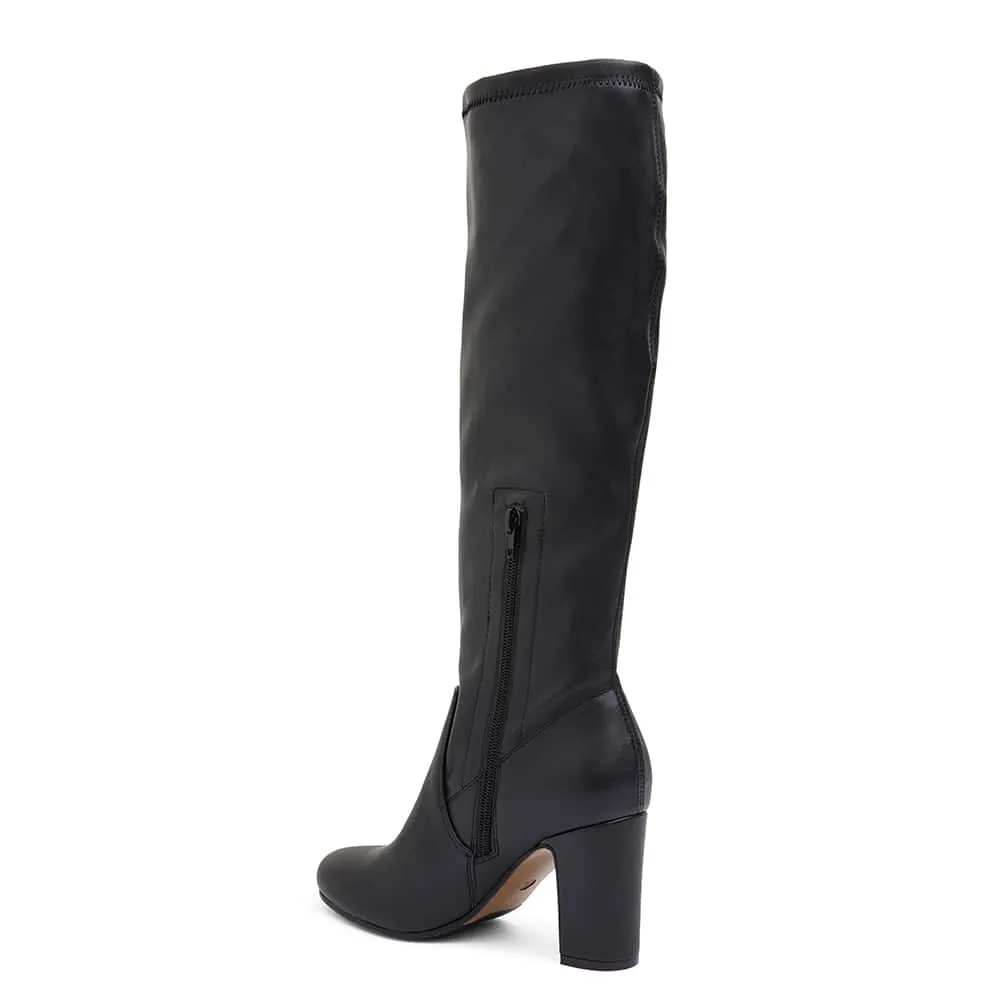 Zeck Boot in Black Smooth