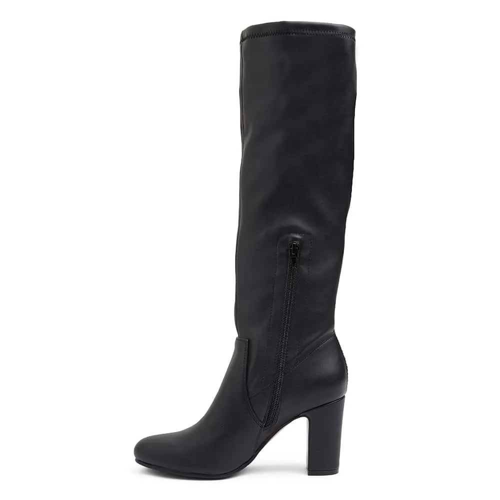 Zeck Boot in Black Smooth