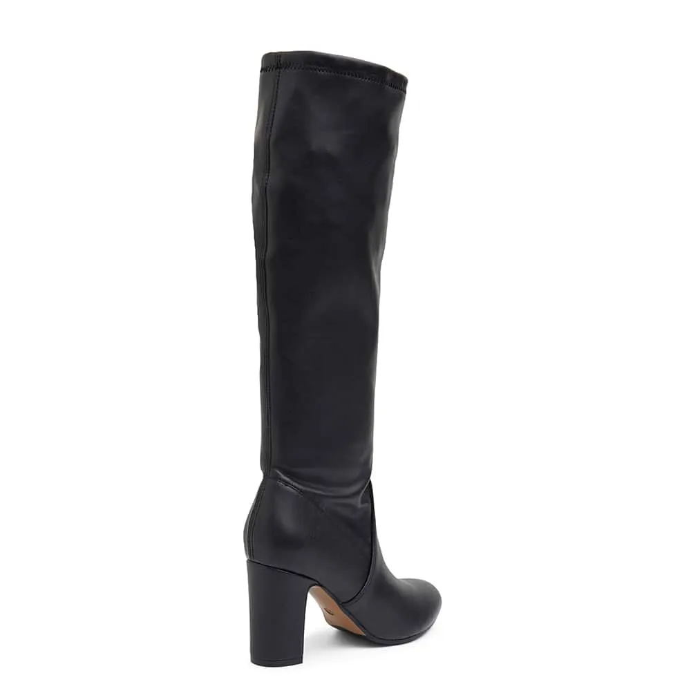 Zeck Boot in Black Smooth
