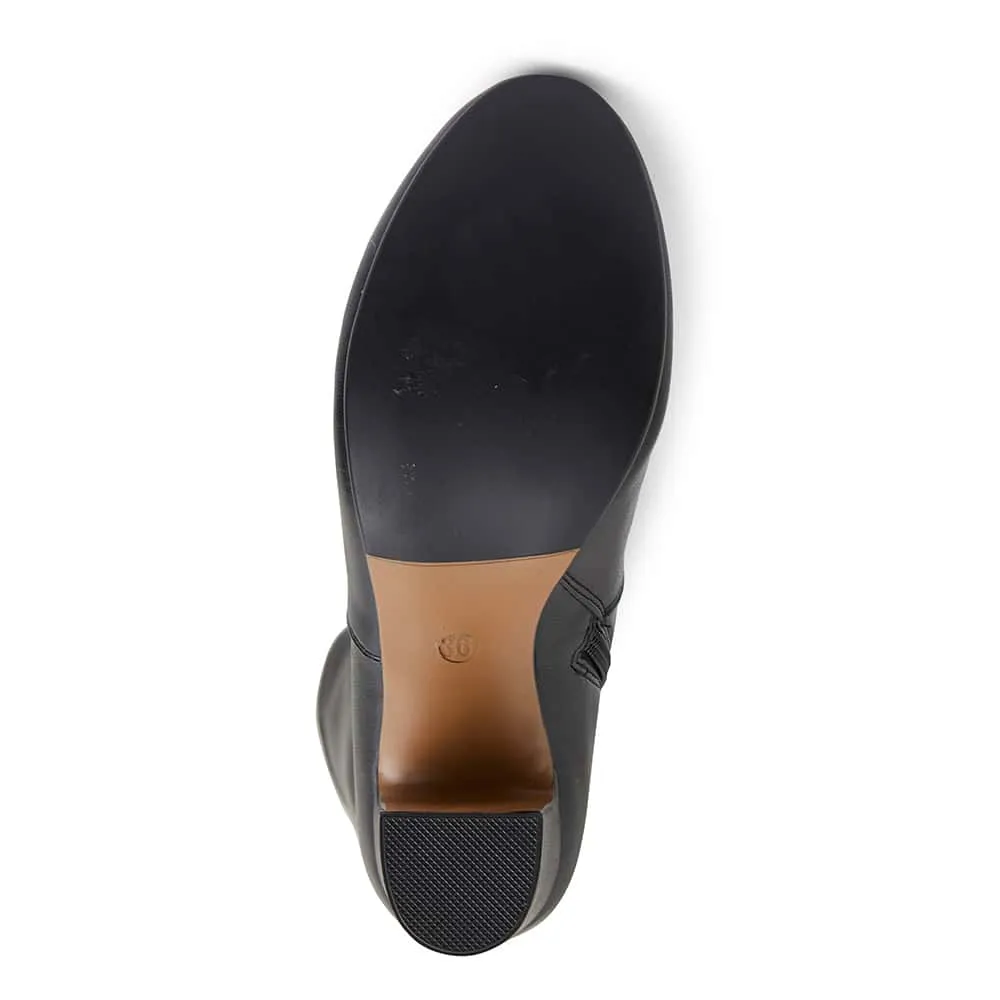 Zeck Boot in Black Smooth