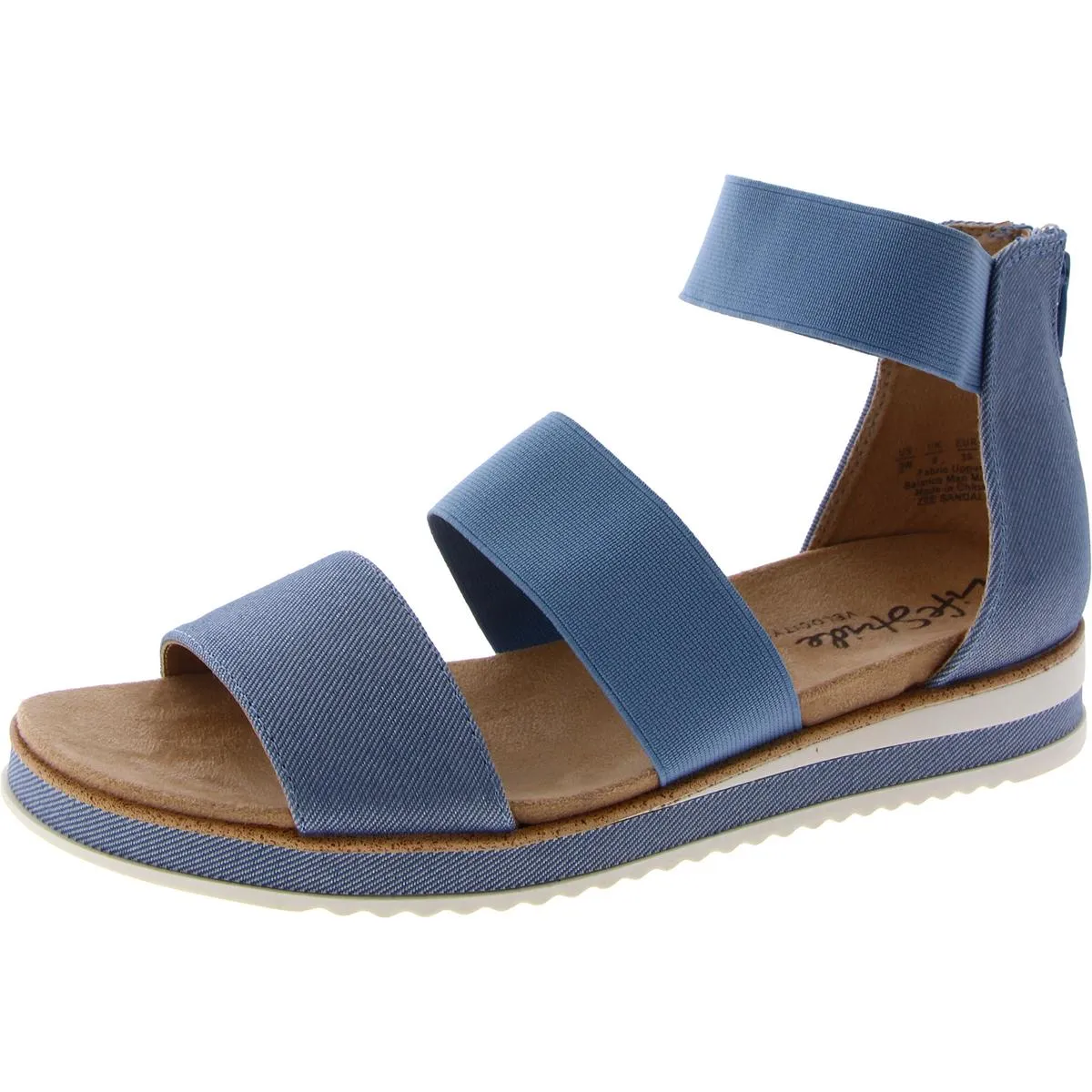 Zee Sandal Womens Ankle Strap Foot Bed Flatform Sandals