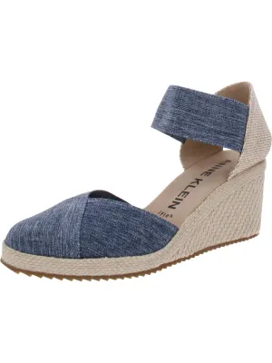 Zoey Womens Closed Toe Ankle Strap Wedge Sandals